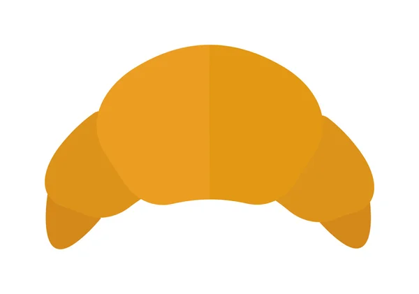 Alimento vector Croissant aislado sobre fondo blanco . — Vector de stock