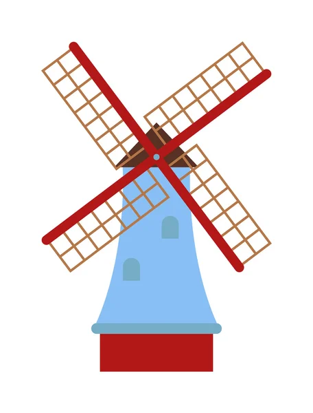 Illustration de moulin vectoriel . — Image vectorielle