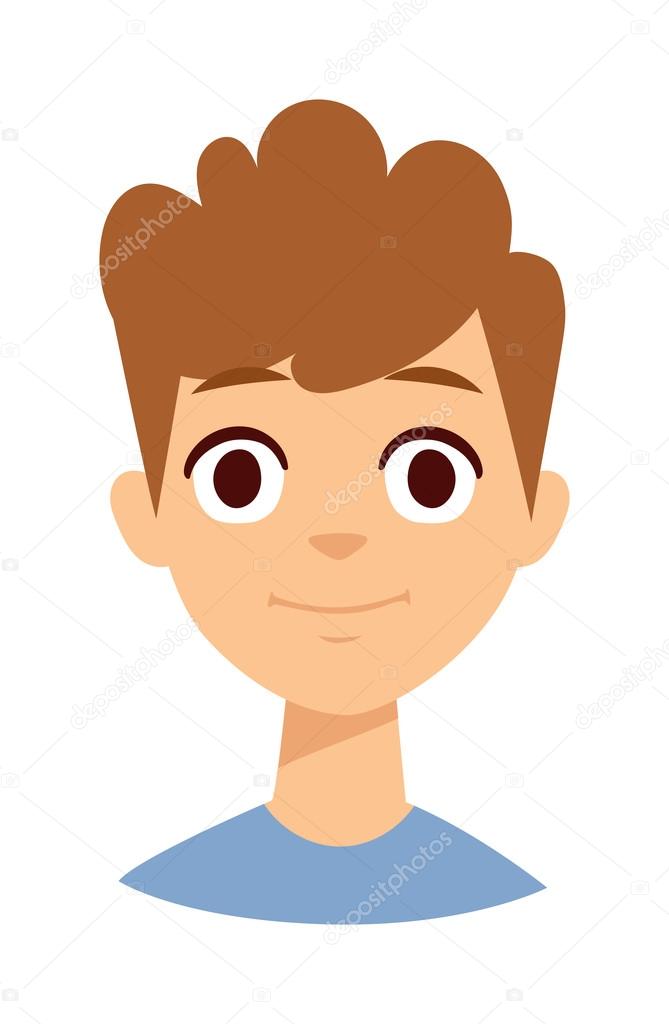 Boy Smile Face Vector Illustration Vector Image By C Adekvat Vector Stock
