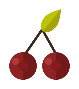 kiraz vektör çizim.