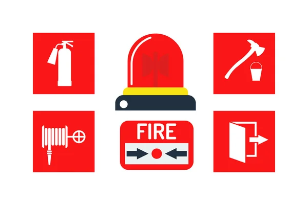 Alarm pictogrammen vector illustratie. — Stockvector