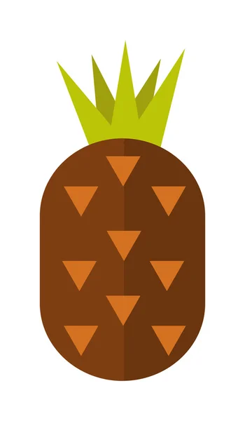 Piña vector aislado . — Archivo Imágenes Vectoriales