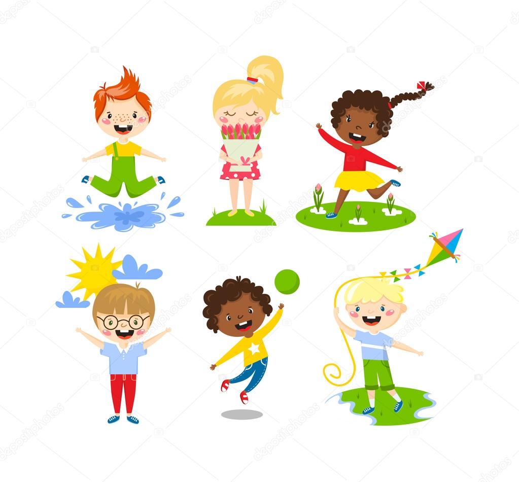 Summer kids vector illustration. Stock Vector by ©adekvat ...