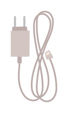 Şarj vektörü düz simgesi.