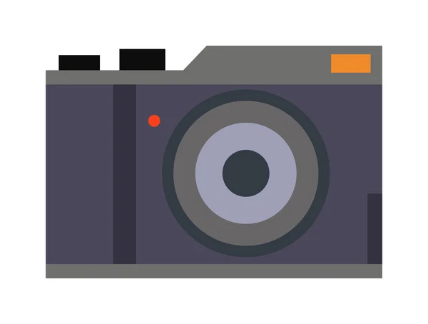 Retro foto camera vectorillustratie. — Stockvector