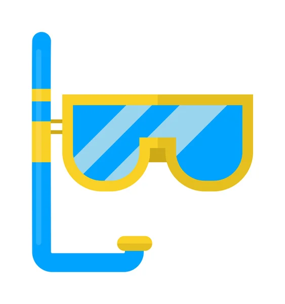 Snorkeling vector ilustración . — Vector de stock