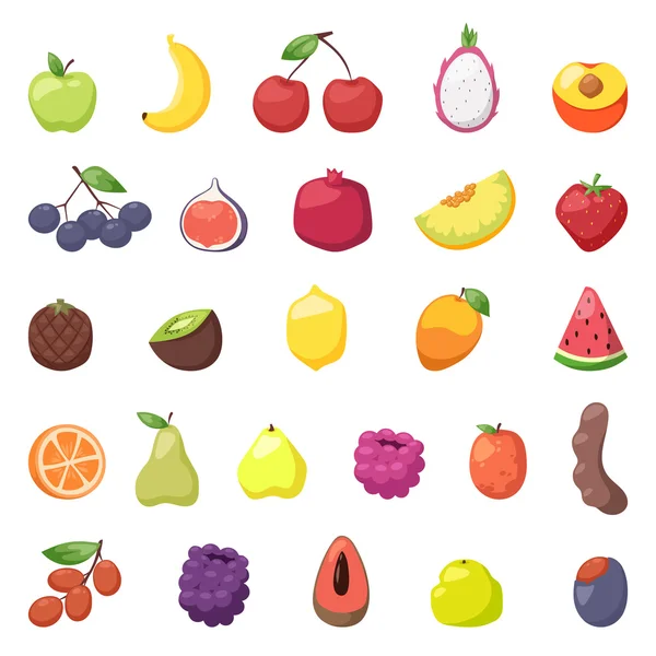 Fruits berries vector illustration. — Stock Vector
