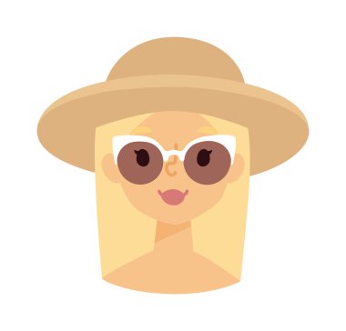 Mutlu kız vektör çizimi.