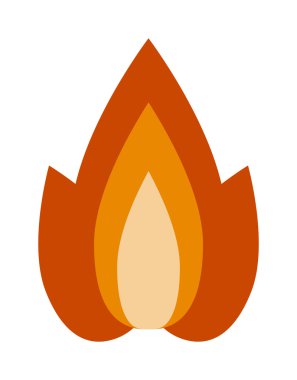 ateş vektör illüstrasyonu.