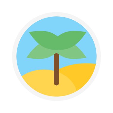 Palm simgesi logosu izole vektör.