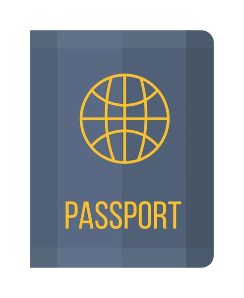 Vector illustration passport icon — Stock Vector