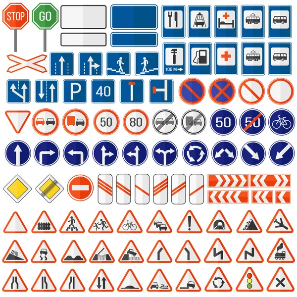 Verkehrszeichensymbol. — Stockvektor