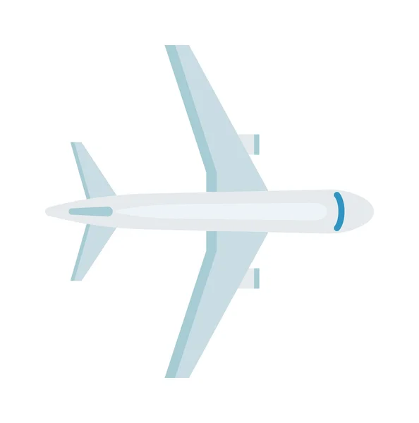 Illustration vectorielle de vue de dessus d'avion . — Image vectorielle