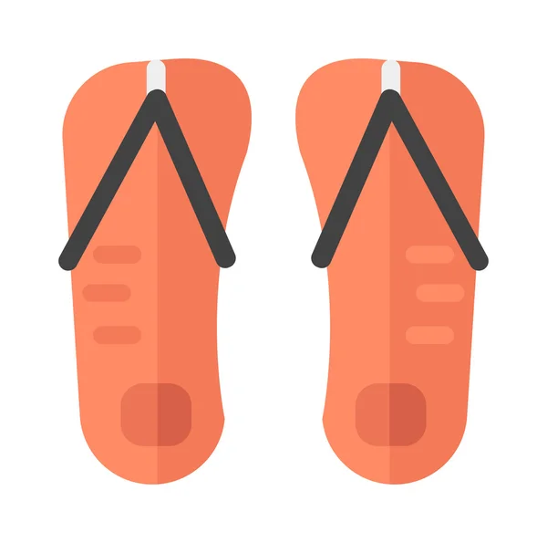 Pantofole da spiaggia scarpe da ginnastica estive — Vettoriale Stock