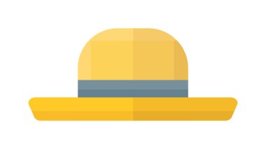Yellow hat vector illustration.