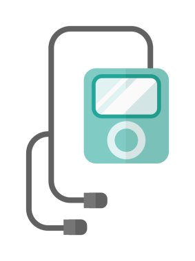 müzik çalar vektör illüstrasyonu.