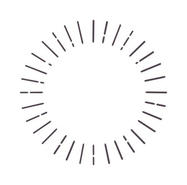 Soyut patlama ışınları güneş çizgileri illüstrasyon.