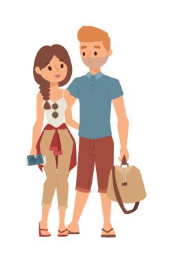 Trip yurtdışı vektör illüstrasyon.
