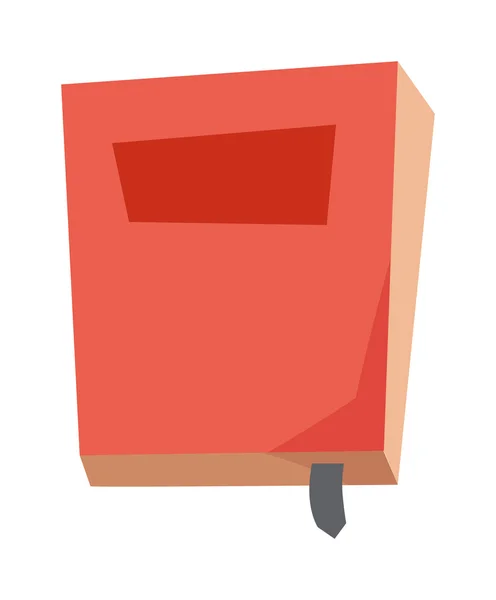 Ilustração vetorial do livro vermelho. — Vetor de Stock