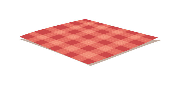 Tablecloth vector illustration.