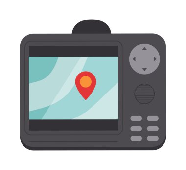 Navigator ekran vektör illüstrasyon.