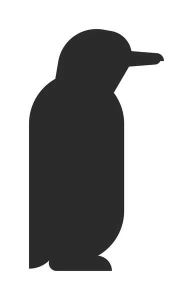 Vogel schwarz Silhouette Vektor Illustration. — Stockvektor