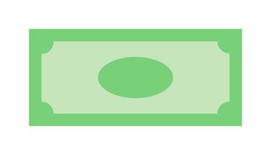 Kağıt Doları yığın vektör çizim.