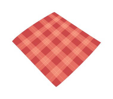 Tablecloth vector illustration.