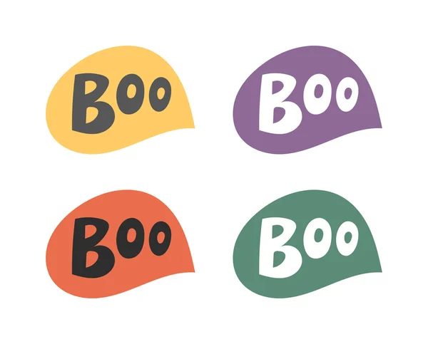 Boo speech bubble vector set. — 스톡 벡터