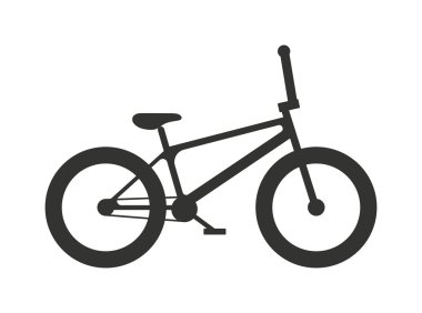 Classic sport bike silhouette vector illustration.