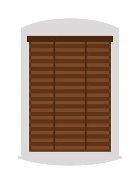 House window vector isolated on white background