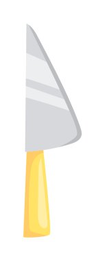 Mutfak bıçak cleaver düz vektör.