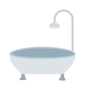 Banyo izole vektör illüstrasyon.