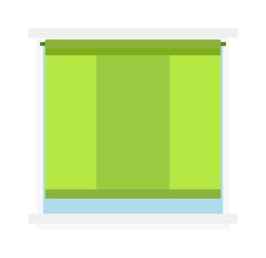 House window vector isolated on white background