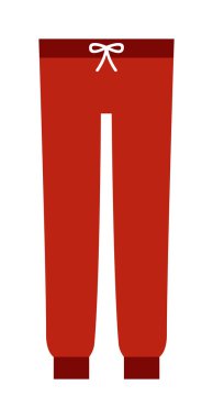 Karikatür kırmızı pantolon vektör