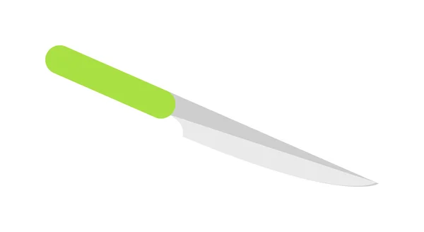 Cuchillo de cocina cleaver vector plano . — Vector de stock