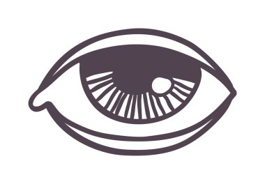 Ezoterik göz simge vektör çizim.