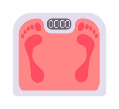 İnsan ölçekler illüstrasyon vektör