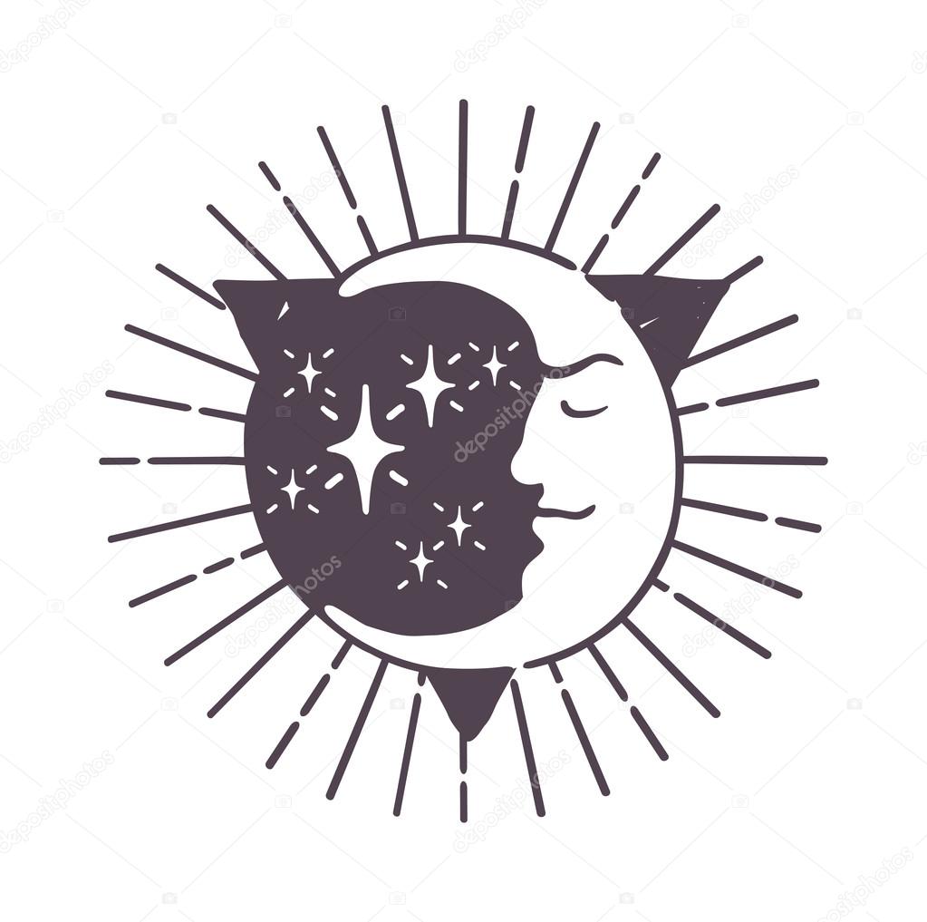 Moon Logo Design Space Symbol Illustration Creative Moon Logo Abstract Design Sign Star Circle Astronomy Symbol Galaxy Science Planet Template Night Logo Full Moon Light Satellite Premium Vector In Adobe Illustrator