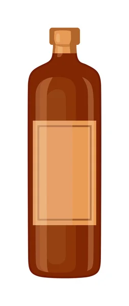 Whiskey botella vector ilustración . — Archivo Imágenes Vectoriales