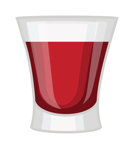 Whisky shot cup vector illustration. — Stock Vector