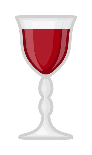 Vaso de vino Vector Ilustración . — Vector de stock