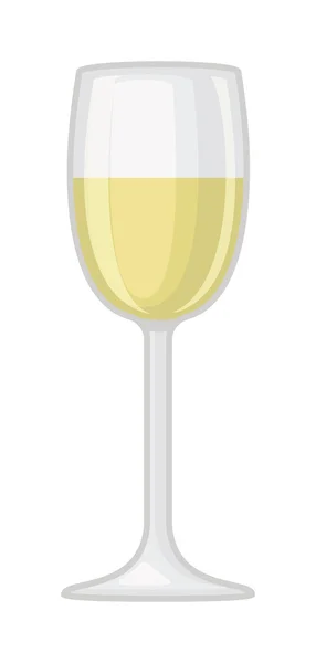 Glas av champagne vektor illustration. — Stock vektor