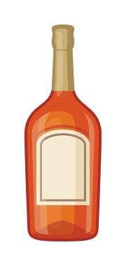 Viski şişesi vektör çizim.