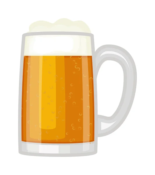 Εικονογράφηση διάνυσμα φλιτζάνι μπύρα. — Διανυσματικό Αρχείο
