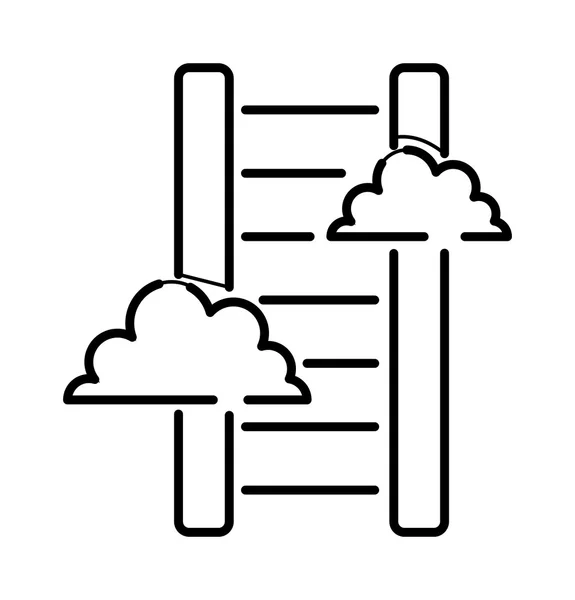 Carrière trap dunne pictogram geïsoleerde lijn zwarte kleur grafische concept ontwerp vector. — Stockvector