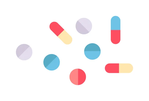 Tablet pills vector illustration. — Stock Vector