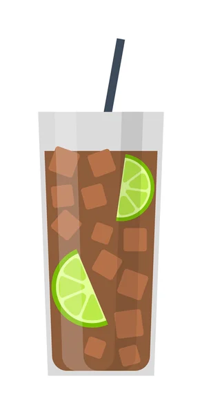Illustrazione vettoriale bicchiere da cocktail . — Vettoriale Stock