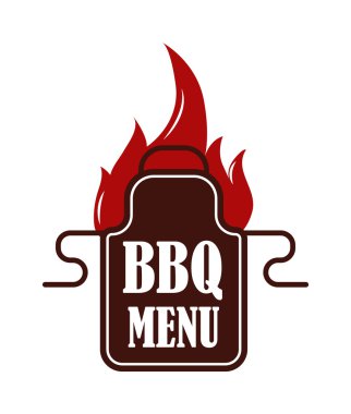 Barbekü vektör çizim set