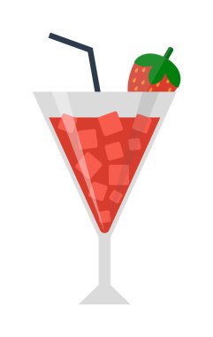 kokteyl cam vektör çizim.